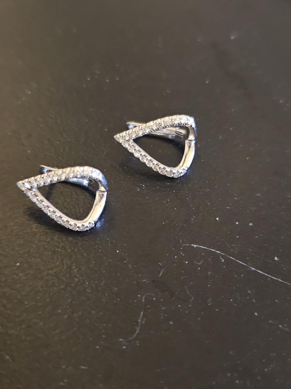 Gabriel&Co. White Gold Diamond Huggies